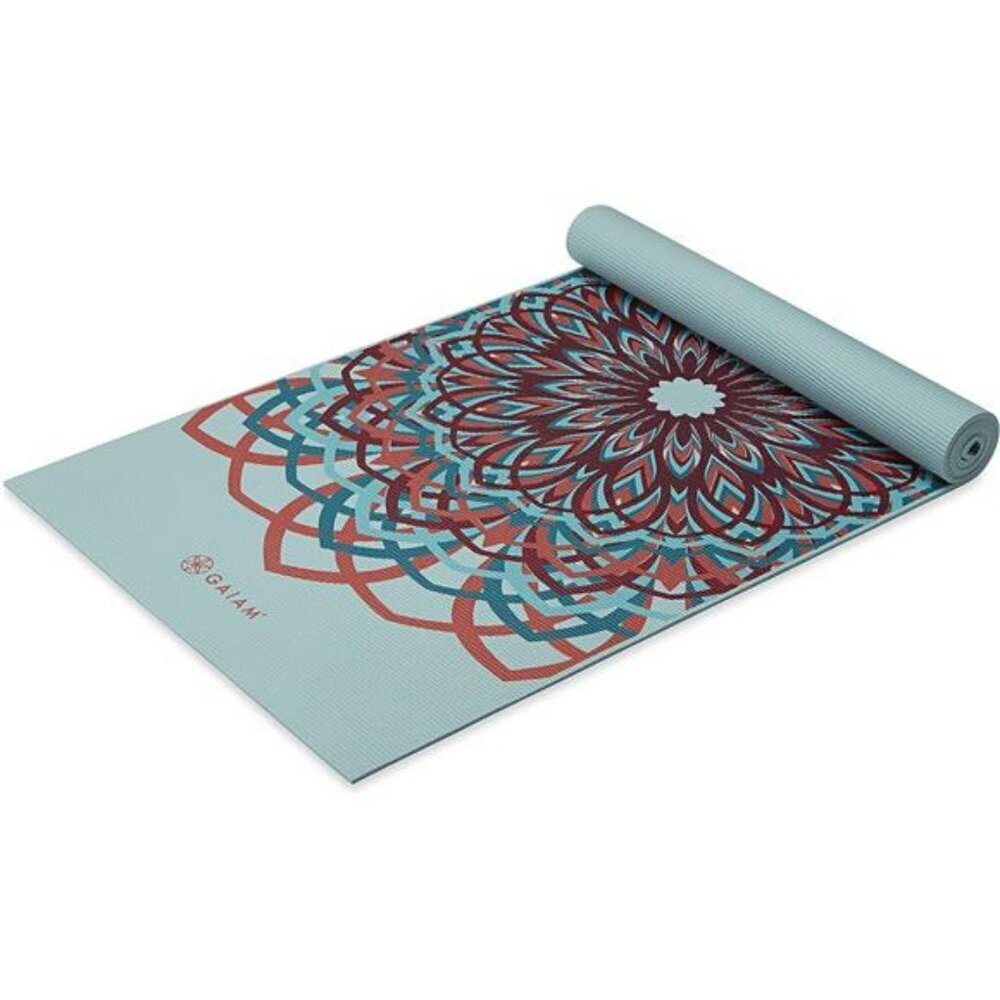Gaiam Extra Thick Yoga Mat Non Slip 6mm Pilates Exercise Fitness Mat 68x24